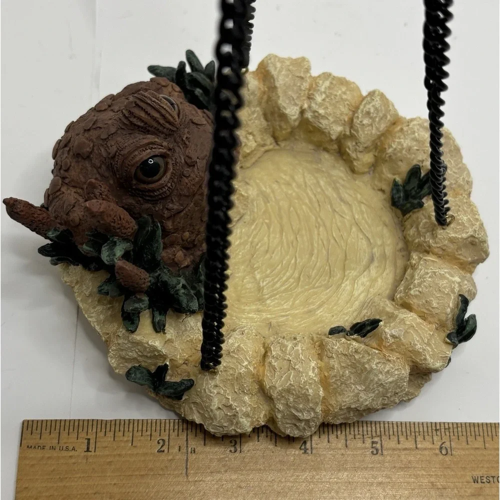 Toad Hollow Hanging Bird Feeder Garden Pond Yard Décor 1999 Vintage NEW W/Box